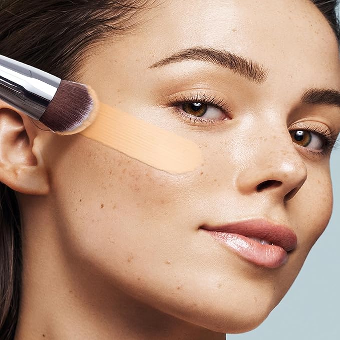 Foundation Brush, EIGSHOW Pro Slanted Brushes Angled Bristles Mask Kabuki Face Brush Perfect for Powder Liquid Cream Buffing Blending (F625)-Velvo Beauty