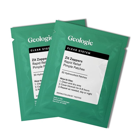 Geologie Zit Zapper Pimple Patches - 2 Pack (40 Ct.) - Rapid Relief Pimple Patches-Velvo Beauty