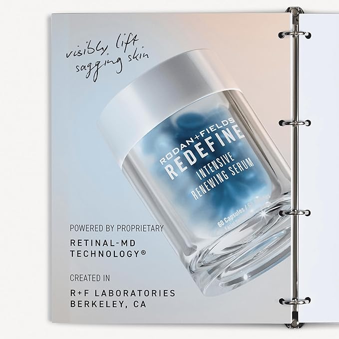Rodan + Fields Redefine Intensive Renewing Serum | 60 Capsules | Retinol Night Serum for Skincare | Vitamin A | Reduces Appearance of Fine Lines-Velvo Beauty
