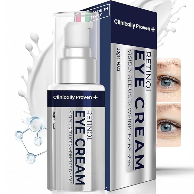 Retinol Eye Cream for Puffiness and Bags Under Eyes | Anti-Aging, Wrinkles & Fine Lines Treatment | Eye Cream for Wrinkles w/Advanced Tightening & Firming Formula | Eye Cream Anti Aging-Velvo Beauty