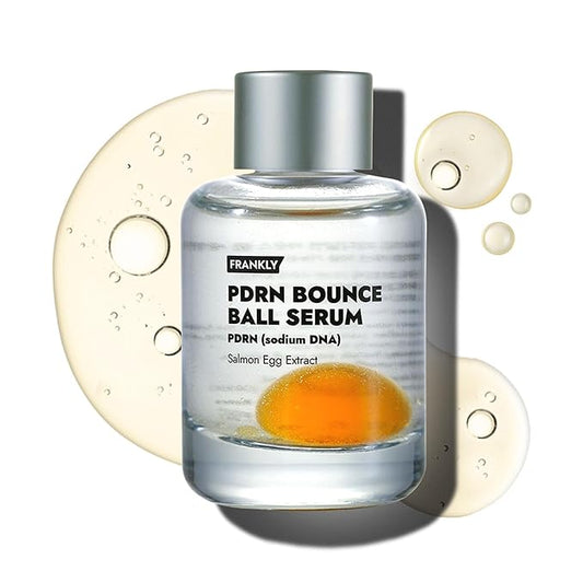 FRANKLY Salmon PDRN Bounce Ball Serum – PDRN Salmon DNA Serum for Plumping, Firming & Glass Skin | Glowing skin Booster | Lightweight, Non-Sticky Korean Skincare | 1.01 fl oz-Velvo Beauty