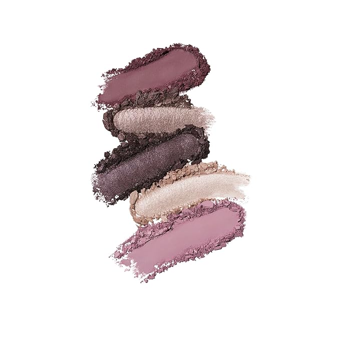 Well People Power Palette Eyeshadow, Five Long-wear, Hyper-pigmented Matte & Shimmer Shades For Intense Color, Vegan & Cruelty-free, Amethyst-Velvo Beauty