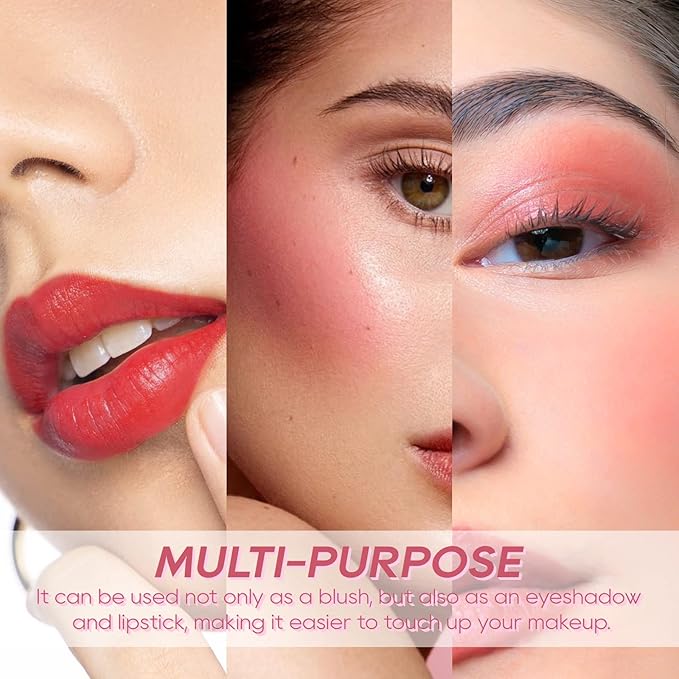 KYDA 2 Colors Liquid Blush Highlighter, Silky Matte Blush, High Glossy Face Illuminator, Natural Glow Finish, Blendable Formula, Set B-Velvo Beauty