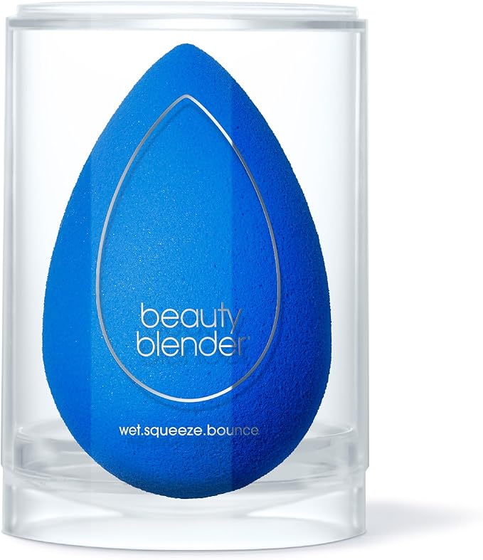 Beautyblender® | Sapphire Beauty Blender Makeup Sponge, Super-Soft Foam Easily Blends Foundations, Powders & Creams, Made in USA, Reusable, Washable, Streak Free Application, Vegan, Cruelty Free-Velvo Beauty