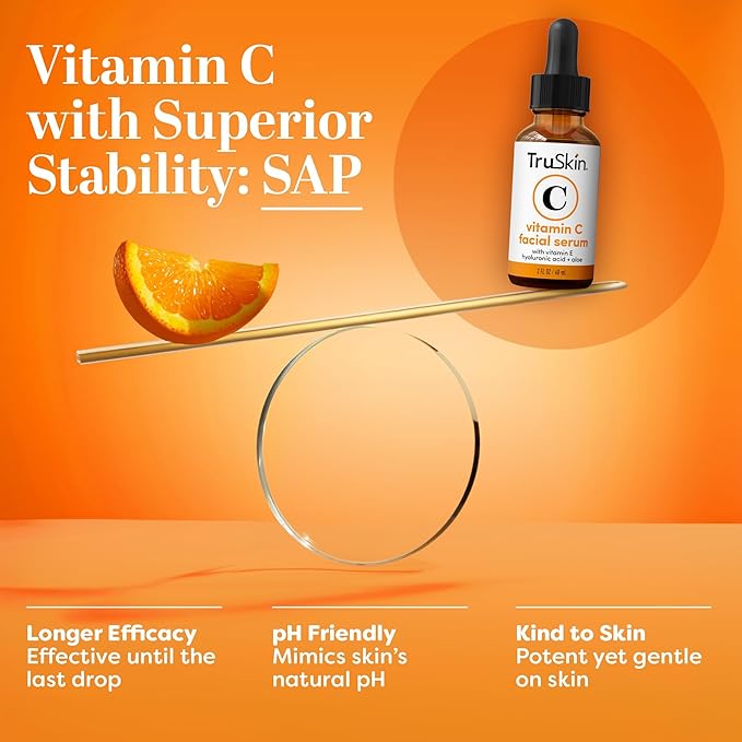 TruSkin Vitamin C Serum For Face – Anti Aging Face Serum with Vitamin C, Hyaluronic Acid, Vitamin E – Brightening Formula – Improve Appearance of Dark Spots, Tone, Fine Lines & Wrinkles, 2 Fl Oz-Velvo Beauty