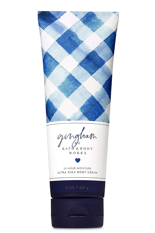 Bath and Body Works Gingham Ultra Shea Body Cream 8oz-Velvo Beauty