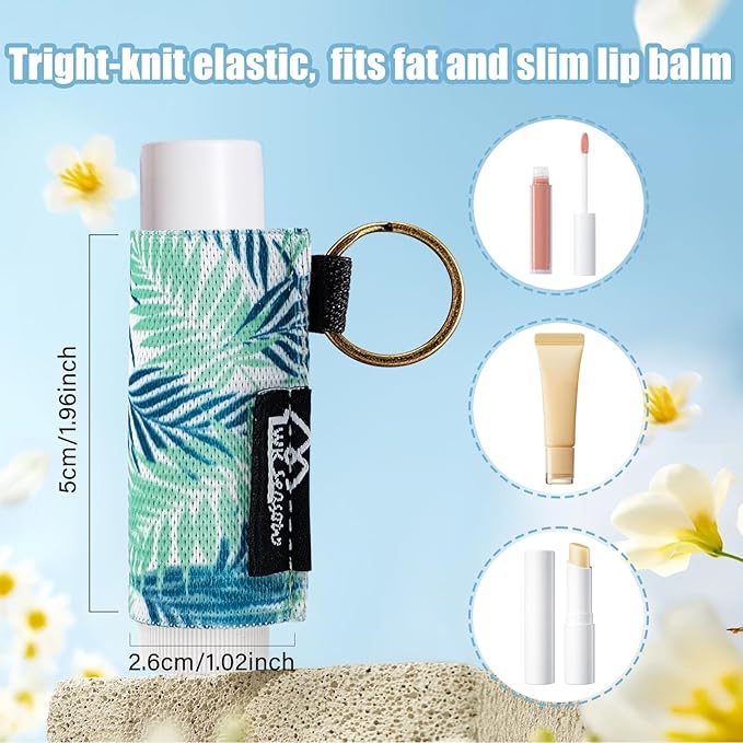 WK IEASON Lip Balm Holder Keychain Bulk Chapstick Holder Key chain-Velvo Beauty