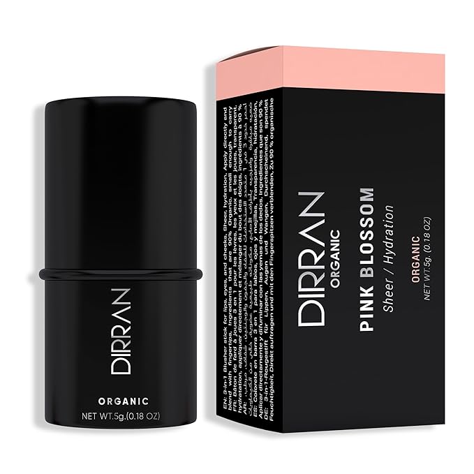 3 in 1 Natural Ingredient 90% Organic Blusher Stick For Lips, Eyes, & Cheeks, Hydration And Natural Beauty Apply directly And Blend With Fingertips, Small Enough to Carry (PINK BLOSSOM)-Velvo Beauty