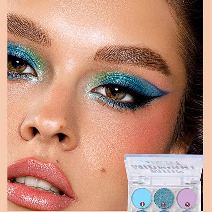 Mattew Eyeshadow Palette 9 Colors Cool Toned Matte Glitter Eyeshadow Palette (Color 03)-Velvo Beauty