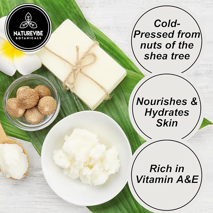 Naturevibe Botanicals Shea Nut Oil 32 Ounces | 100% Pure and Natural | Great for Skin Care and Hair Care-Velvo Beauty