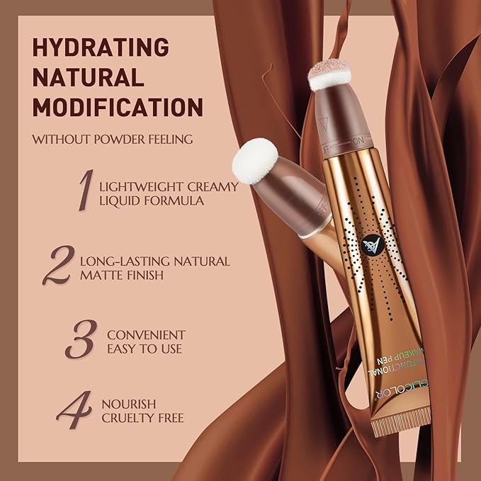 Liquid Highlighter Makeup Stick 3D Sparkling Effect,Cream Highlighter Lightweight,Easy To Spread,Highlighter Makeup Long-lasting,Natural Makeup Effect(01#Spotlight)-Velvo Beauty