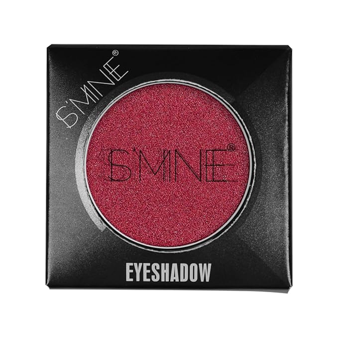 IS'MINE Single Red Shimmer Eyeshadow Powder Palette High Pigment, Longwear, Intense Color Best Red Eyeshadow-Velvo Beauty