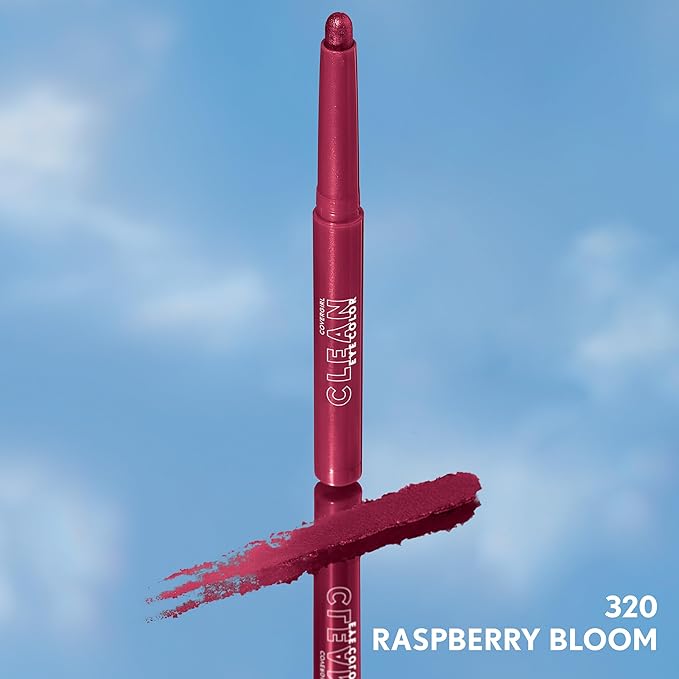 Covergirl Clean Eye Color, Raspberry Bloom, Eyeshadow Sticks, Ultra Creamy Formula, Lightweight, Buildable Formula, Lasts All Day, Smudge-Proof, 0.05oz-Velvo Beauty