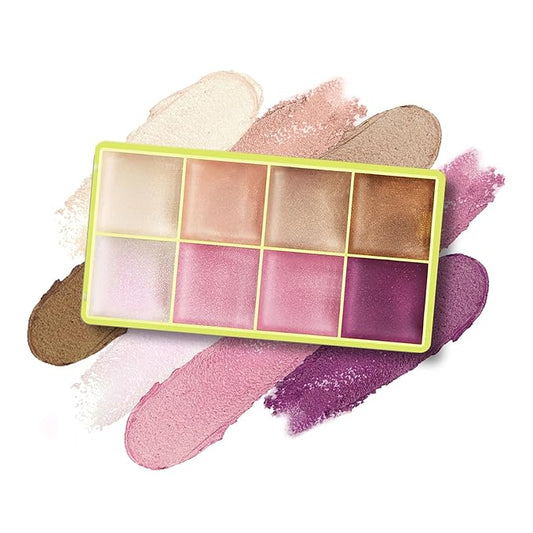 Eyeshadow Stick, Shimmer and Matte Cream Eye Shadow Brightener Sticks Eyeliner Pencil Crayon, Waterproof Long Lasting Eye Highlighter Stick Makeup,0.056 Oz (8-color eyeshadow palette)-Velvo Beauty