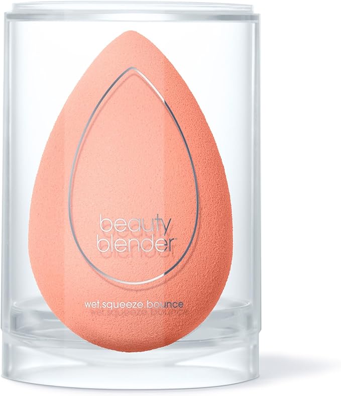 Beautyblender® | Papaya Beauty Blender Makeup Sponge, Super-Soft Foam Easily Blends Foundations, Powders & Creams, Made in USA, Reusable, Washable, Streak Free Application, Vegan, Cruelty Free-Velvo Beauty