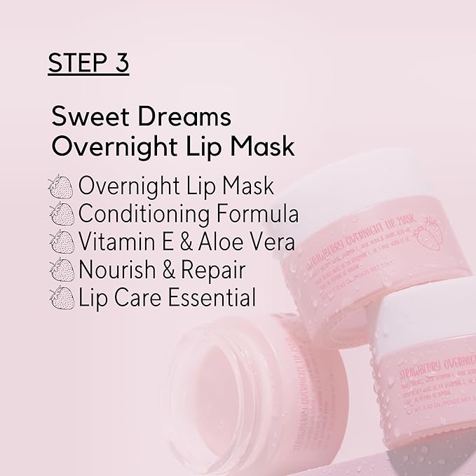 W7 Peachy Clean Makeup Removal, Aftercare & Cleansing Set - Remove Makeup, Moisturise & Soothe Skin and Lips - Including Sweet Dreams Overnight Lip Mask and Watermelon Wave Hydro-Glow Moisturiser-Velvo Beauty