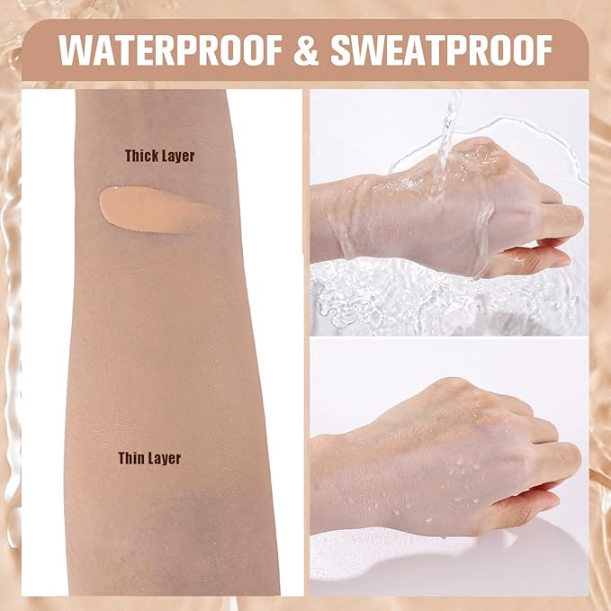 UCANBE Matte Liquid Foundation with Brush, Serum Foundation Face Makeup with Hyaluronic Acid, Medium to Full Coverage Waterproof Oil Control Longwear, for Mature Skin, Classic Ivory, 1 fl. oz.-Velvo Beauty