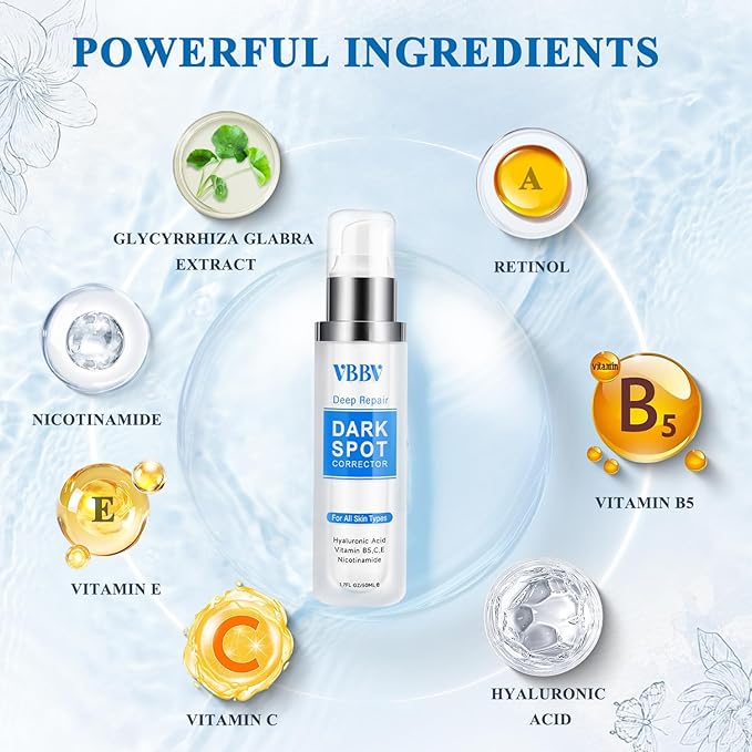 Dark Spot Remover for Face and Body, Dark Spot Corrector, Age Spot Sun Spot Freckles Dark Spot Remover, Melasma Treatment for Face, Advanced Skin Care Cream for Women and Men (1.7 Fl Oz)-Velvo Beauty