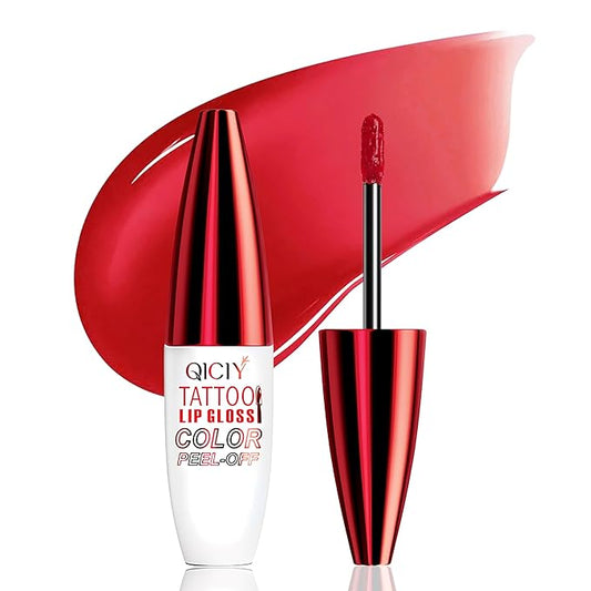 QueenDiary Lip tint Peel Off Lip Stain,Lip Stain Waterproof, Lip Tattoo Peel Off with Matte Finish, Long Lasting, Transfer-proof, Highly Pigmented Color (Romance Stain)-Velvo Beauty