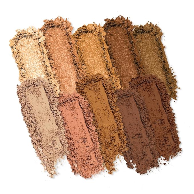 Profusion Cosmetics 10 Shade Eyeshadow Palette - High Pigmented Multi-Finish Colors, Vegan & Cruelty-Free, Create Stunning Looks On-the-Go - Travel-Friendly & Versatile Makeup, Nudes-Velvo Beauty