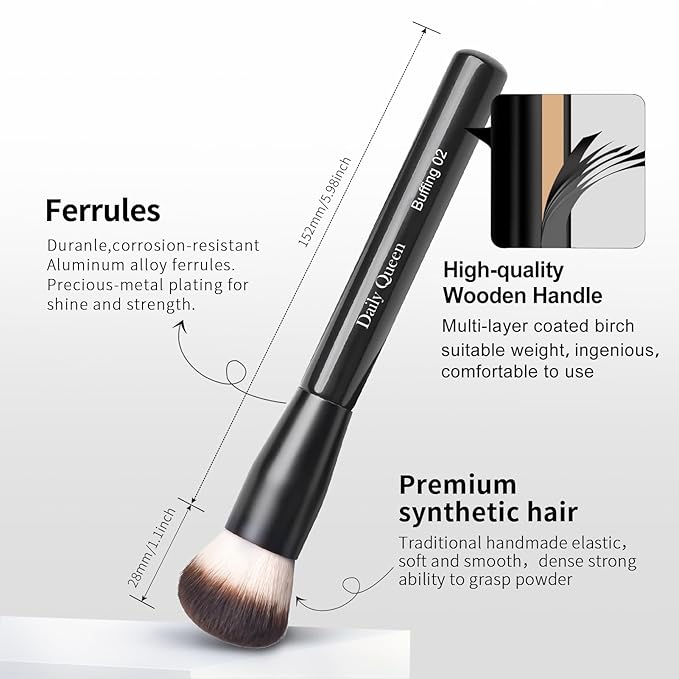 25 pcs Makeup Brush Set Holder Black Professional Kabuki Powder Concealers Eye shadows Blush Eyeliner Eyebrow Contour Eye blending Brushes (25pcs brush with box)-Velvo Beauty
