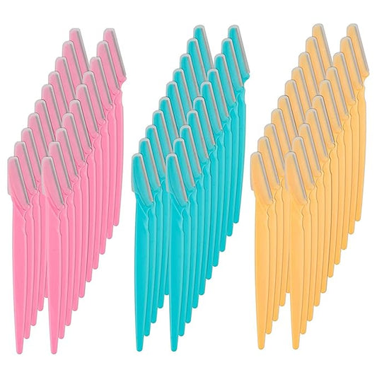 Eyebrow Razor 62 Pcs Multipurpose Exfoliating Dermaplaning Tool Trimming and Shaving Grooming for Face and Eyebrow Shaper for Women and Man-Velvo Beauty