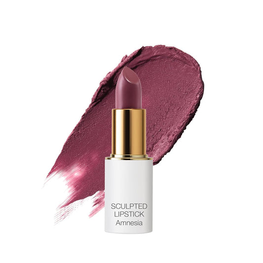 Ogee Full Bloom Sculpted Lipstick (Amnesia - Blackberry Mauve) - Long Lasting Organic Lipstick with Jojoba Oil & Micro Hyaluronic Acid - 70% Organic Ingredients & Made in USA-Velvo Beauty