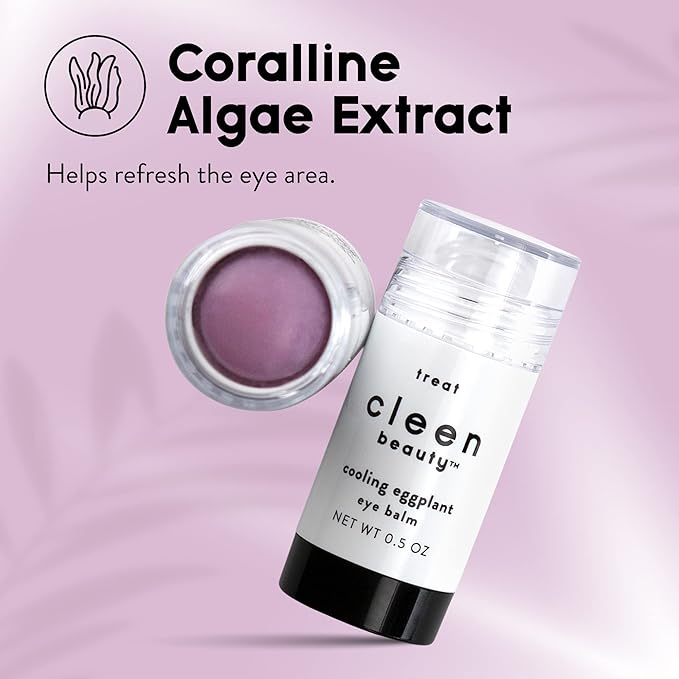 Cleen Beauty Cooling Eggplant Eye Balm | Under Eye Stick | Dark Circles Under Eye Treatment for Women | Puffy Eyes Treatment - Paraben Free | 0.5 Oz-Velvo Beauty