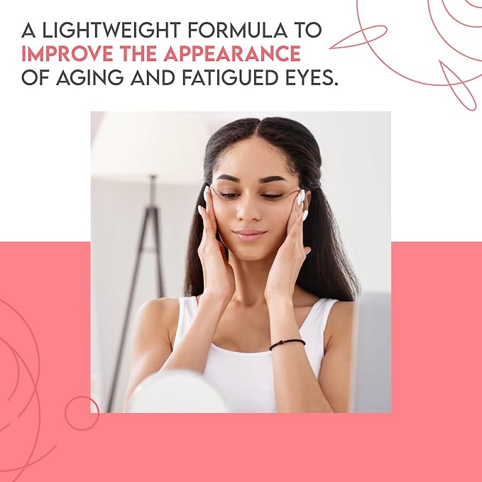 Smoothing Eye Elixir | Eye Cream For Dark Circles & Puffiness | Daily Wrinkle Eye Cream, Anti Aging Line Smoothing Skin Care Treatment | 50 mL / 1.7 fl. oz-Velvo Beauty