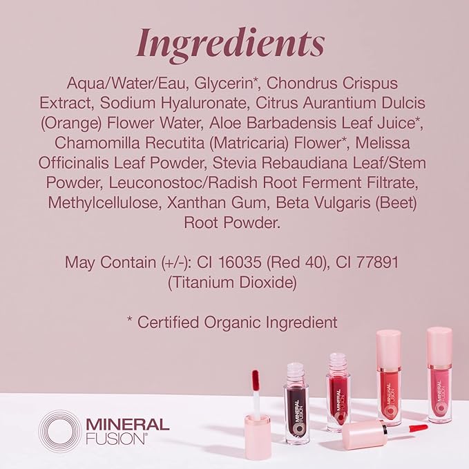 Mineral Fusion 2-in-1 Lip & Cheek Stain Tavel, 0.10 fl oz, Vibrant Coral hydrating, long-lasting, matte lip and cheek color-Velvo Beauty