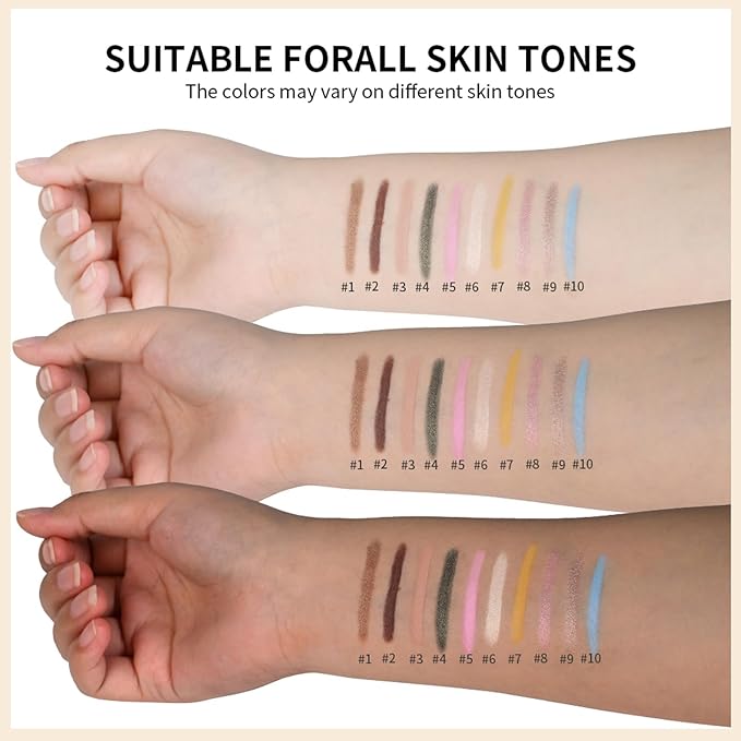 Erinde Waterproof Eyeshadow Stick, Cream Eye Shadow Stick, Long-Lasting, Crease-Proof, Cream to Powder Buildable & Blendable Eye Shadow Pencils Crayon, Vegan & Cruelty-Free, 05 Pink-Velvo Beauty