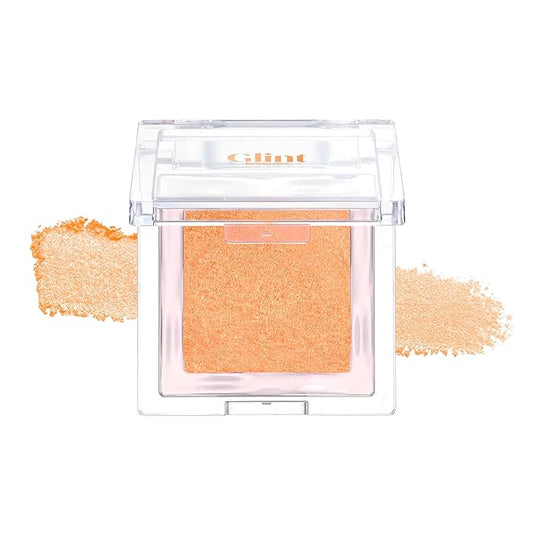 Glint Baked Blush (Eternal Breeze, 0.08oz) - Long-Lasting, All-Day Face Blush Powder for a Natural Look. Korean Skin Care, Korean Makeup. Blendable Color for Eyes, Cheeks & Body.-Velvo Beauty