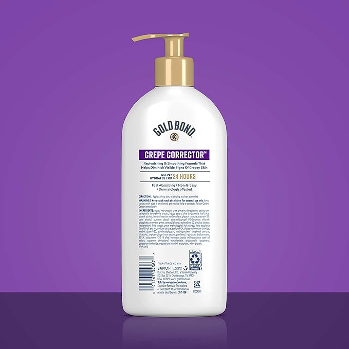 Gold Bond Age Renew Crepe Corrector Body & Face Lotion, Replenishing & Smoothing Formula, 14 oz., Packaging may vary-Velvo Beauty