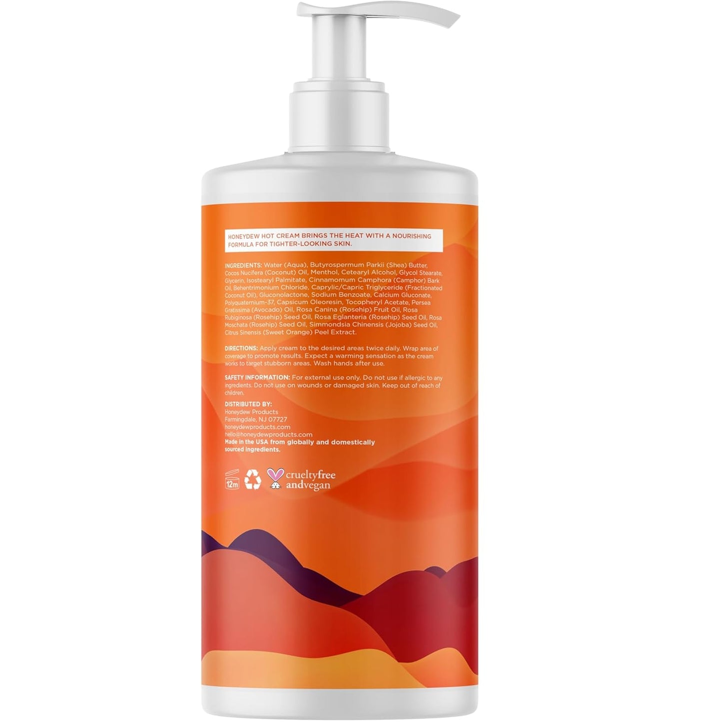 Hot Cream Sweat Enhancer - Premium Body Sculpting Sweat Cream with Invigorating Botanical Extracts - Extra Strength Cellulite Cream for Thighs Belly and Bum with Firming Body Oils (12 Fl Oz)-Velvo Beauty