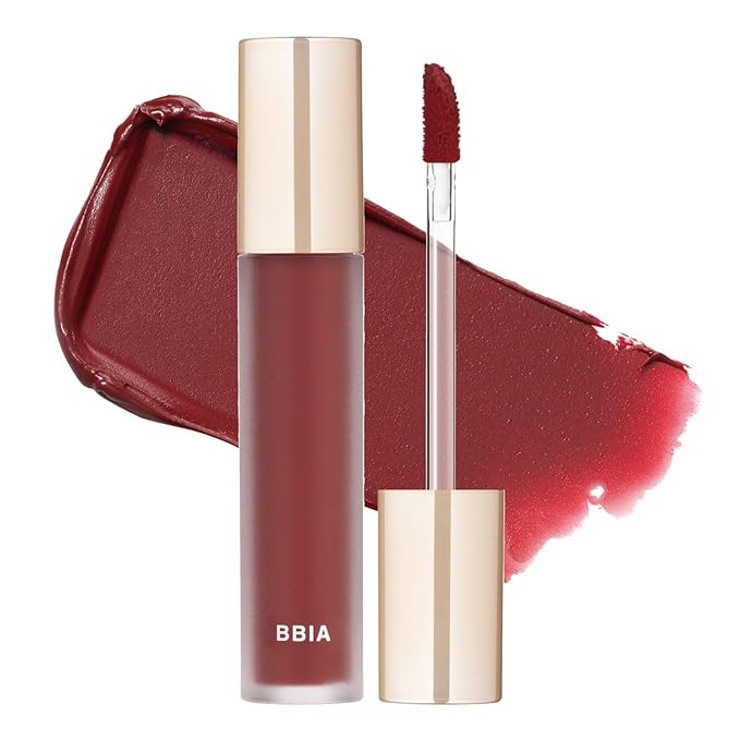 BBIA Last Velvet Tint - Soft & Creamy Matte Finish Lip Stain, Blur Effect with Velvety Texture, Long-Lasting, High Pigment, Lightweight, Non-Drying, Vegan, Korean Lip Makeup (V15 EDGE BOSS)-Velvo Beauty