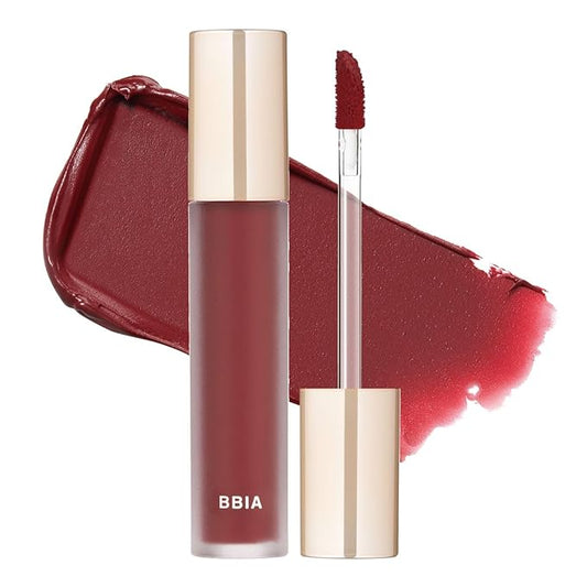 BBIA Last Velvet Tint - Soft & Creamy Matte Finish Lip Stain, Blur Effect with Velvety Texture, Long-Lasting, High Pigment, Lightweight, Non-Drying, Vegan, Korean Lip Makeup (V15 EDGE BOSS)-Velvo Beauty