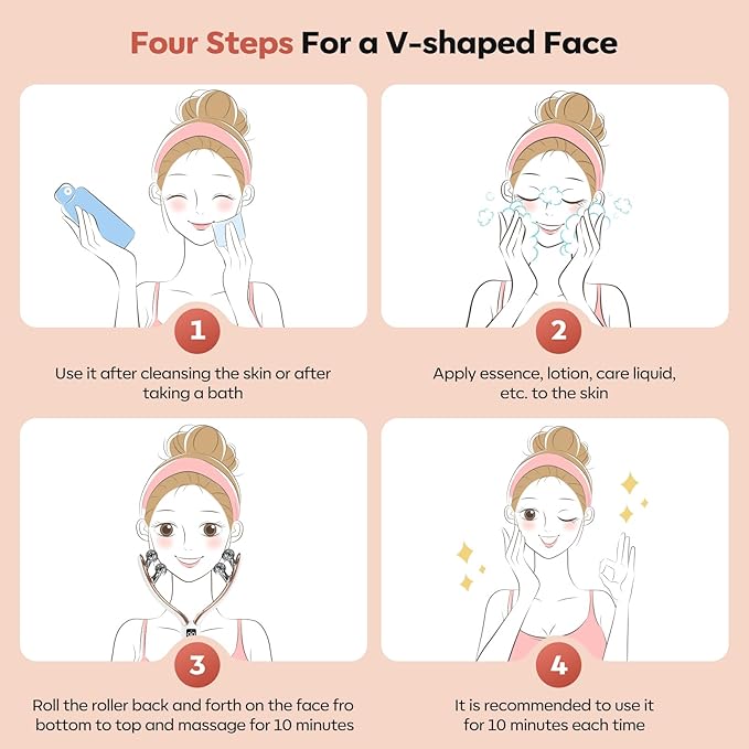 2025 New Microcurrent Facial Slimming Massager Red-Light-Therapy-for-Face and Neck,Vibrating Facial Massager with Thermals for Wrinkles, Double Chin,Firming and Lifting-Velvo Beauty