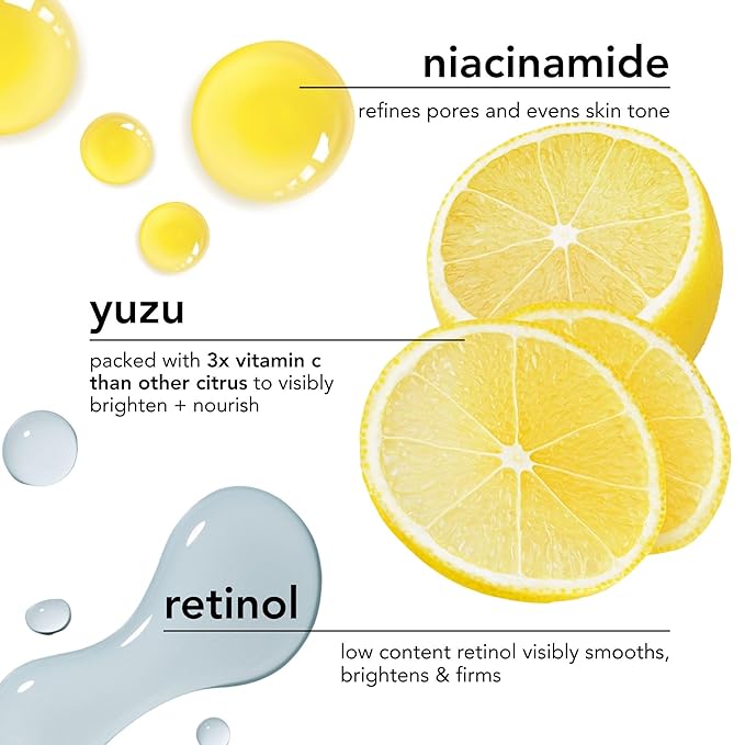 Saturday Skin Yuzu Vitamin C Sleep Mask Regenerist Retinol Ultra Rich Face Moisturizer Cream Smooth Skin and Reduce Wrinkles Ideal for All Skin Types-Velvo Beauty
