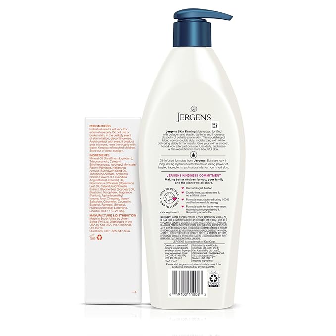 Bio-Oil Skincare Oil 4.2oz and Jergens Skin Firming Moisturizing Body Lotion Dry Skin 16.8 oz Trail Pack, Hydrating Moisturizer, for Dry Skin, Firming Body Lotion Trial Pack-Velvo Beauty