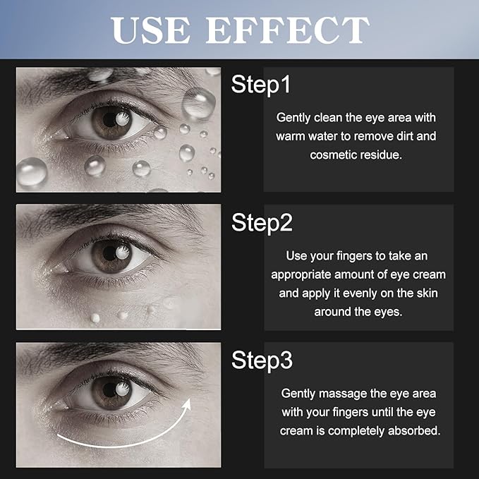 Men's Restoring Eye Cream Under Eye Cream for Dark Circles & Puffiness, Delay Aging Process of Eye Skin, Hydrating & Moisturizing, Reduces Puffiness, and Fine Lines-Velvo Beauty