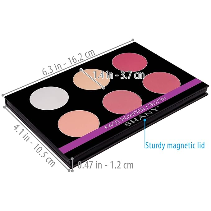 SHANY Cosmetics Shimmer & Matte Blush/Highlighter Face Palette - Layer 4 - Refill For The 6 Layer Mini Masterpiece Collection Makeup Set, Highlighter-Velvo Beauty