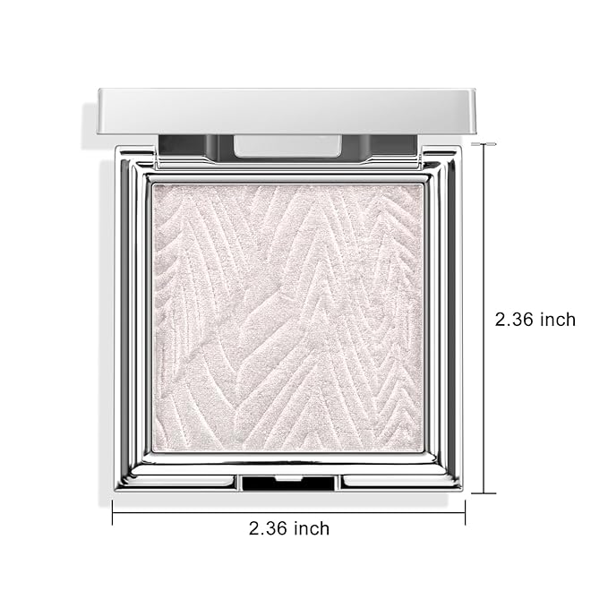 Boobeen Highlighter Makeup Highlighter Powder Palette, Shimmer Illuminator Highlight Contouring Palette Come with Mirror, Long Lasting Glow Defining the Face and Body-Velvo Beauty