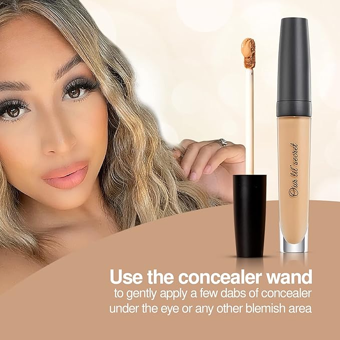 Frankie Rose Cosmetics Our Lil’ Secret Concealer – Sweat-Proof & Matte Under Eye Concealer, Long Lasting Concealer Full Coverage For Fine Lines, Dark Circles & Hide Imperfections - Ginger-Velvo Beauty