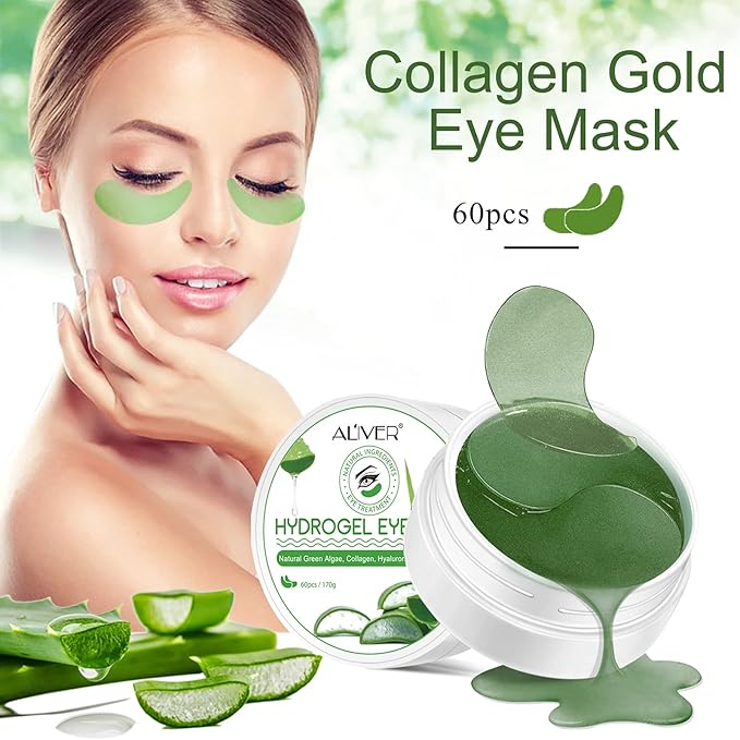 Under Eye Patches -30 Pairs, Collagen Eye Mask for Dark Circles, Puffy Eyes, Wrinkles Treatment, Aloe Eye Bags with Hyaluronic Acid and Collagen, Moisturizing & Anti-Aging-Velvo Beauty