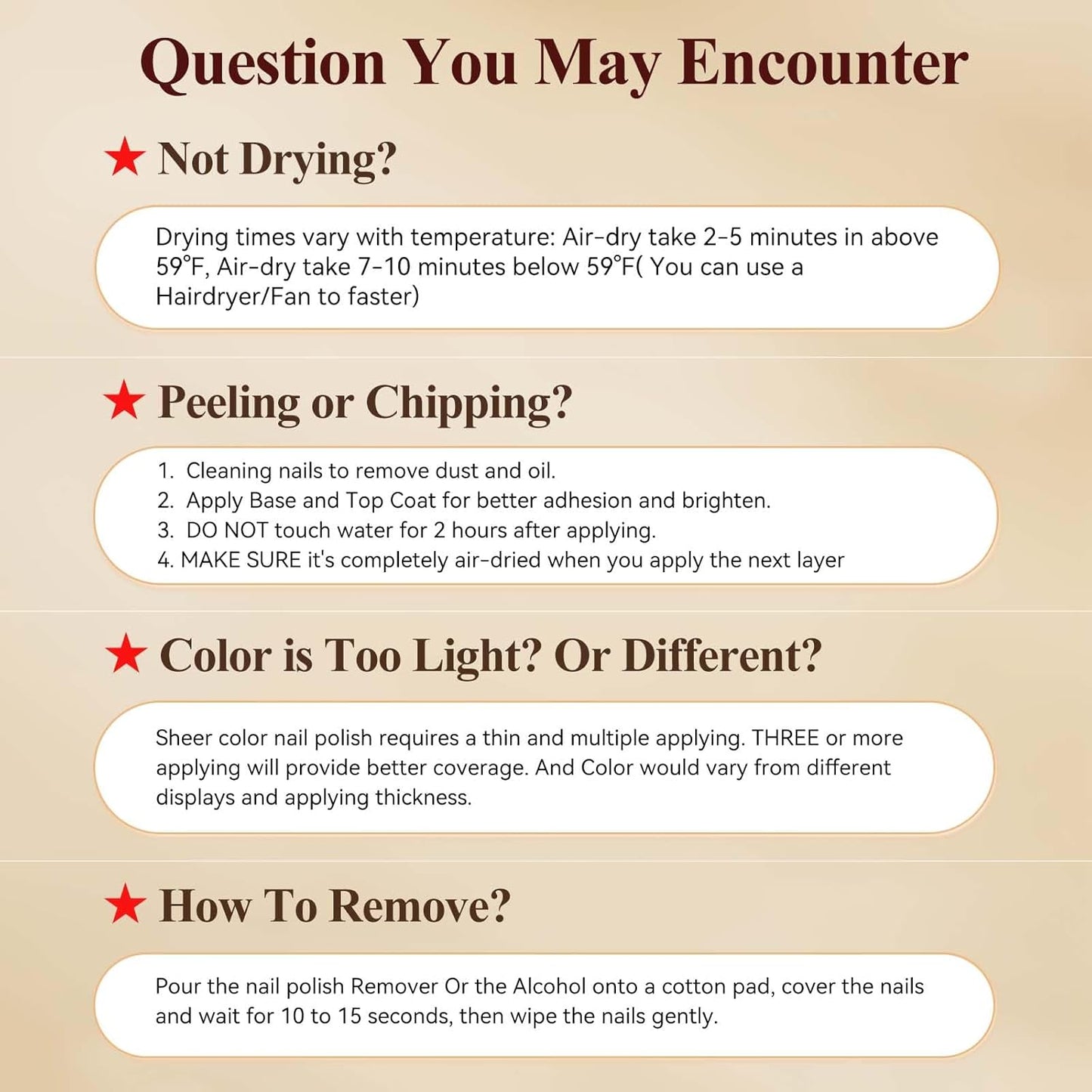 Vegan Nail Polish Set: Air Quick Dry Nail Lacquer Milky White, Nude, Brown 6 Regular Colors Nail Art Polish Non Gel Fast Drying Fingernail Polish Bulk DIY Salon Gift For Women-Velvo Beauty