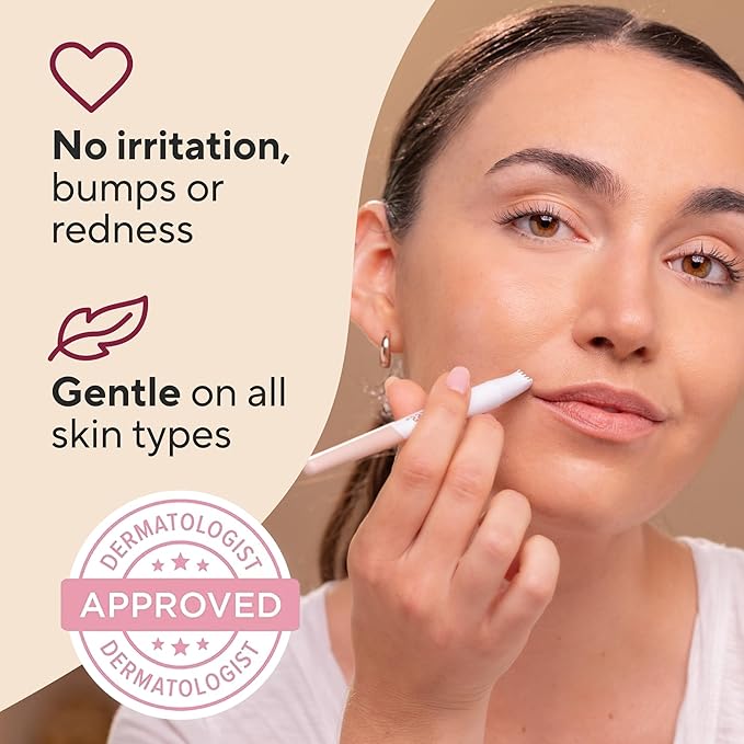 Finishing Touch Flawless Stray Hair Remover, Precise Micro-Blade Hair Removal Tool, Designed to Painlessly Cut Stray Hairs from Chin and Lips to Fingers and Toes, for All Skin Types-Velvo Beauty