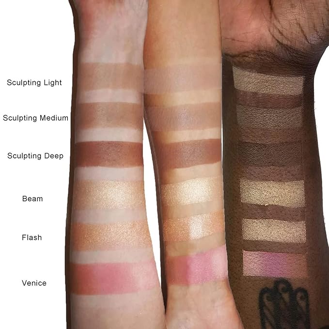 Kevyn Aucoin The Contour Book, The Art of Sculpting & Defining Volume 3: Makeup artist palette. Defines facial features. Eyes, cheekbone, nose & jawline. Highlighters to glow. All skin tones & shapes.-Velvo Beauty