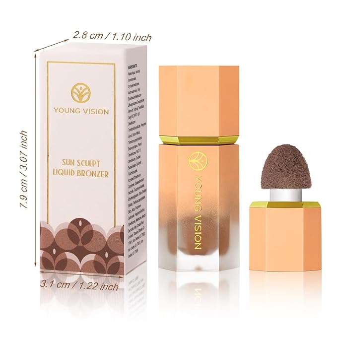 YOUNG VISION Soft Liquid Cream Contour & Glow Bronzer - Lightweight, Long-Wearing, and Blendable-Velvo Beauty