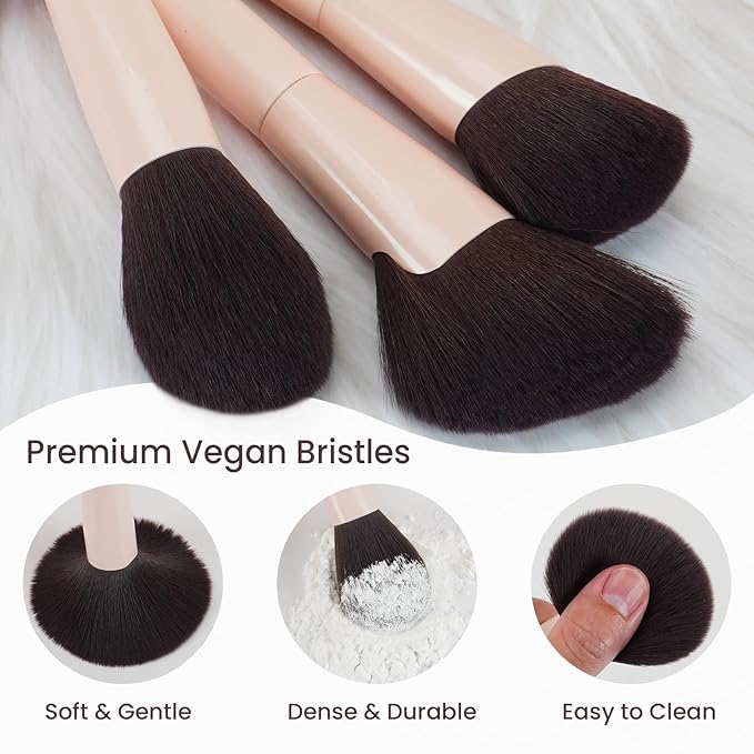 Makeup Brushes 10Pcs Professional Makeup Brush Set Foundation Contour Concealer Blush Highlight Powder Blending Eye Shadow Brush-Velvo Beauty