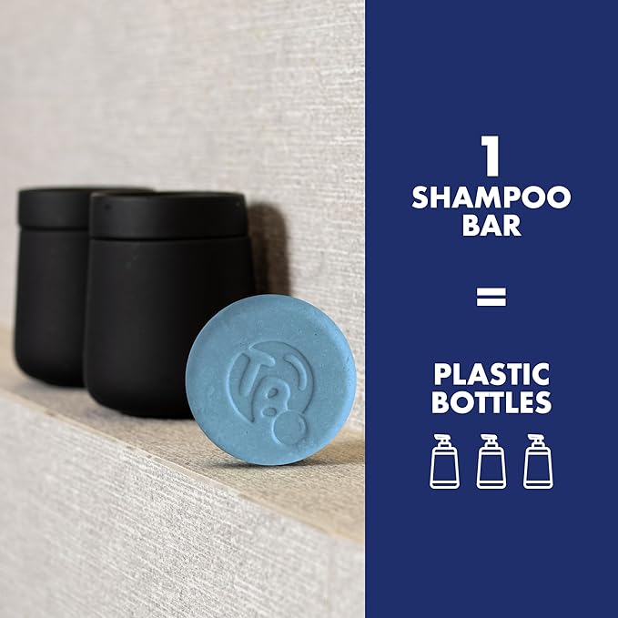 Tree Bottle Argan Oil + Bamboo Extract 3-in-1 Shampoo Bar for Men - For Hair, Beard & Body - Deep Clean, Nourishing & Frizz Control - Natural, Paraben & Sulfate-Free - Made in USA - 4.5oz-Velvo Beauty